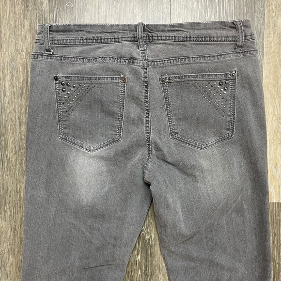 JORDACHE Grey Bootcut Jeans Size 10 - Picture 4 of 6